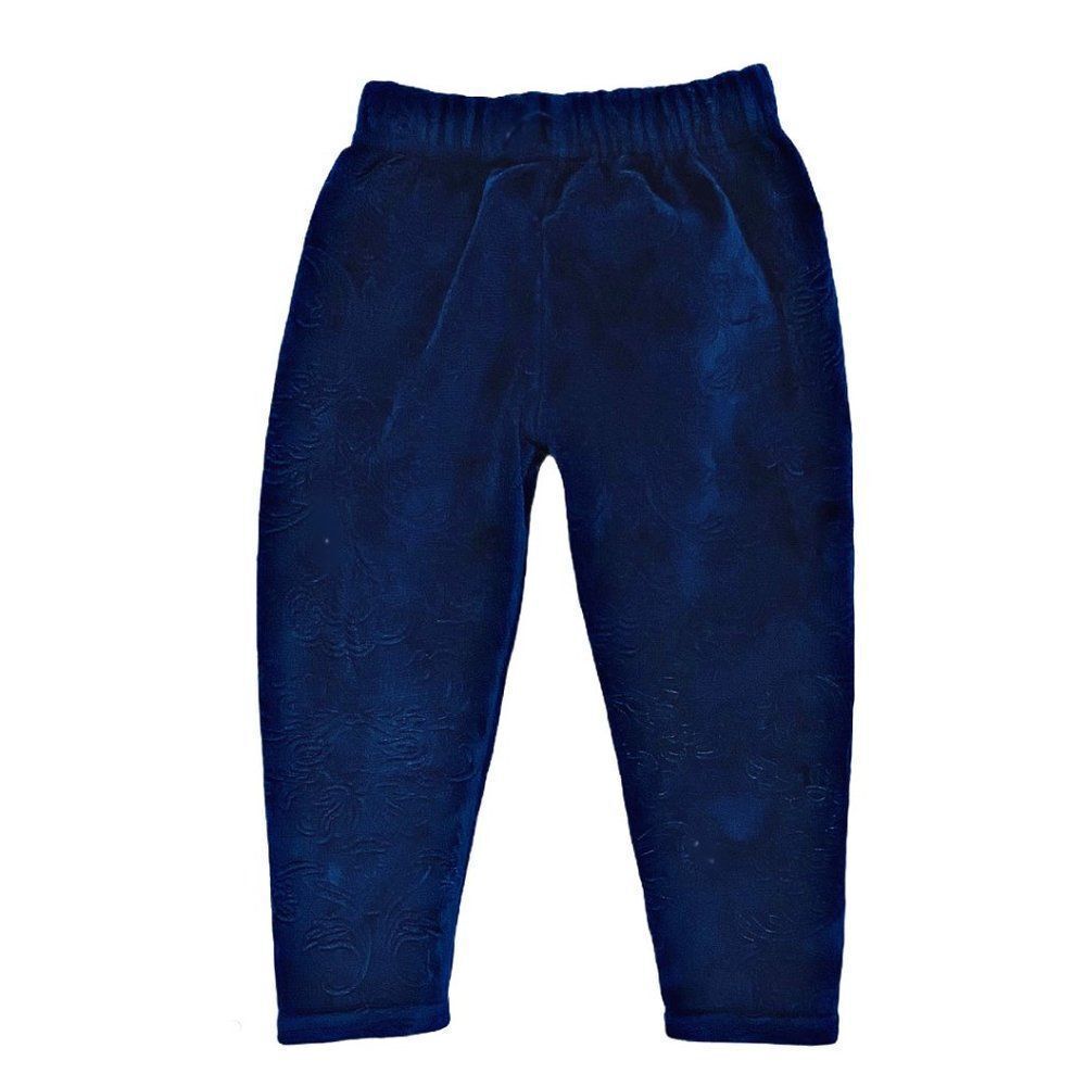 NAVY Velour Curtain Textured Harem Pants
